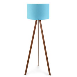 Opviq Lámpara de Pie AYD-1562 Azul y Marrón